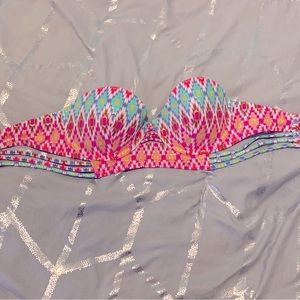 Victoria’s Secret push up print Bikini top- 34C